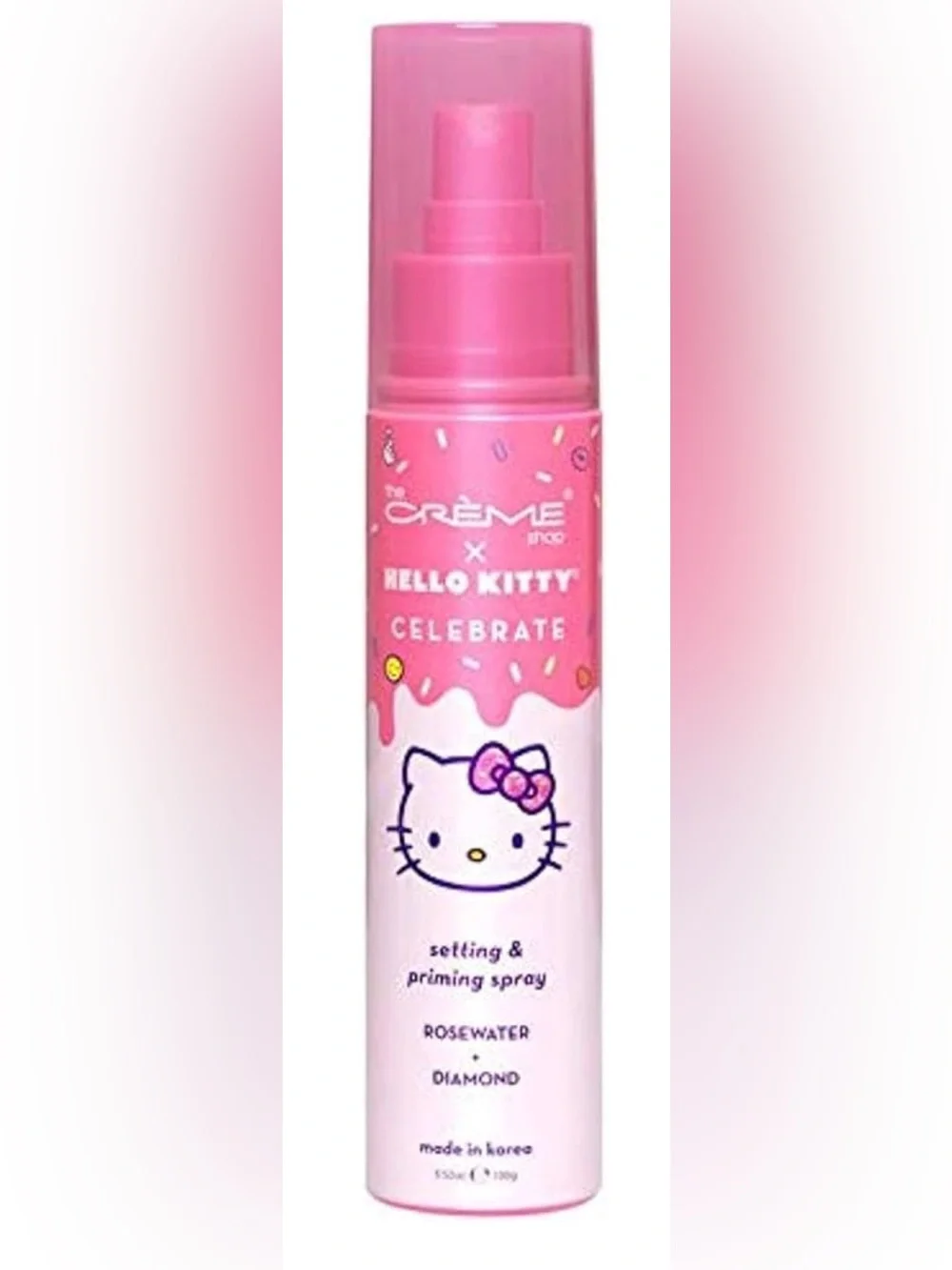 The Crème Shop x Hello Kitty Celebrate Setting & Priming Spray Rosewater 3.52 oz